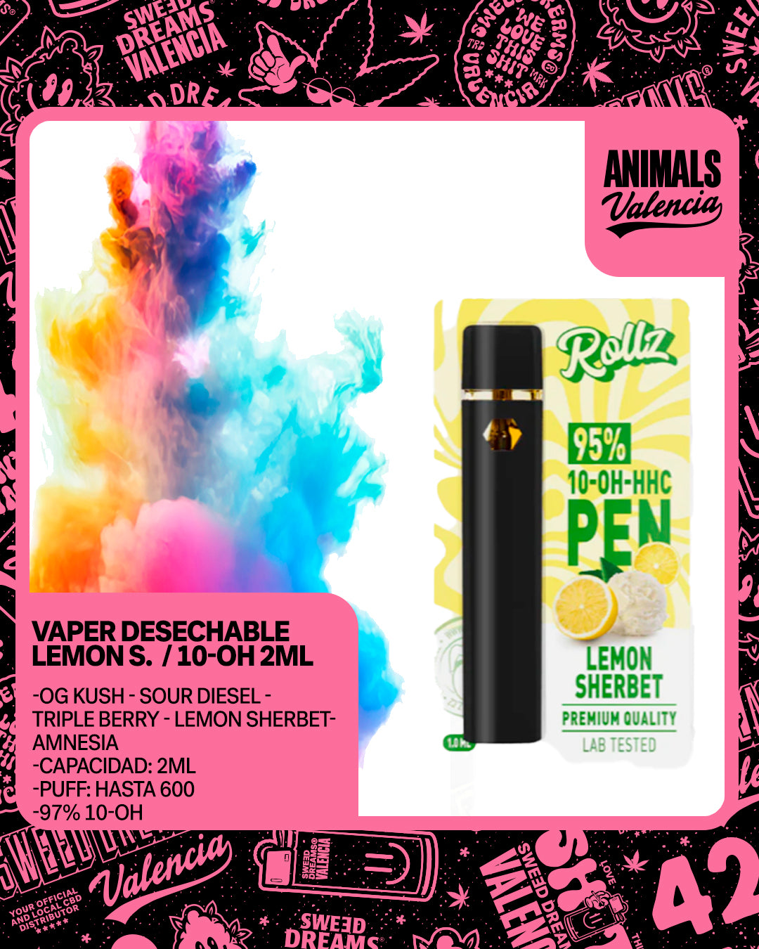 Vaper Desechable 10-OH 2Ml