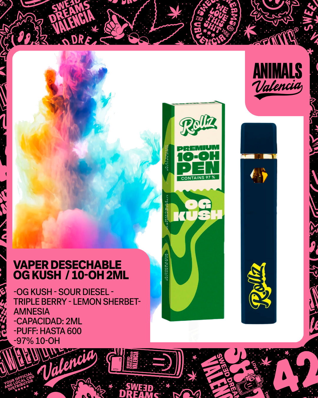 Vaper Desechable 10-OH 2Ml