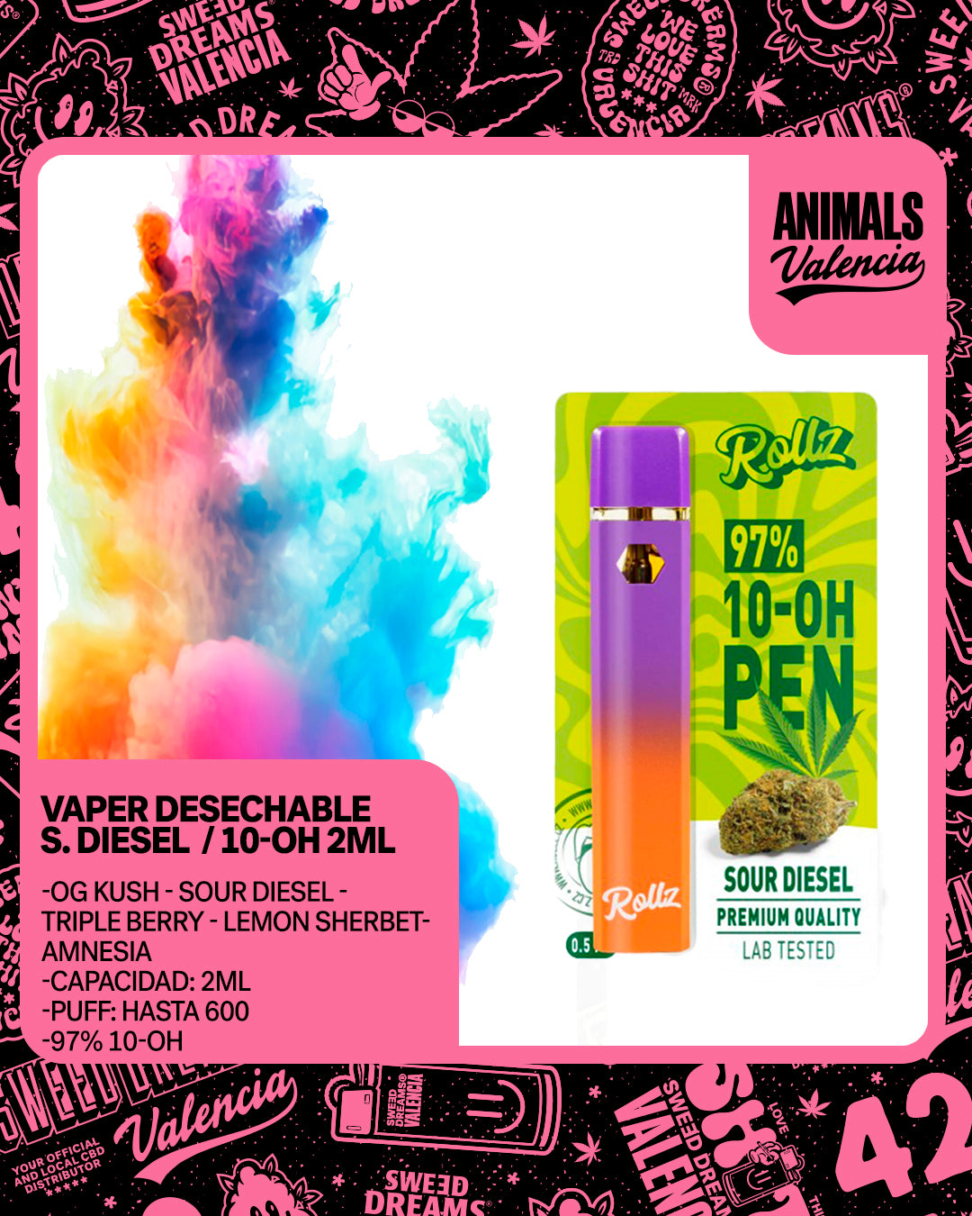Vaper Desechable 10-OH 2Ml