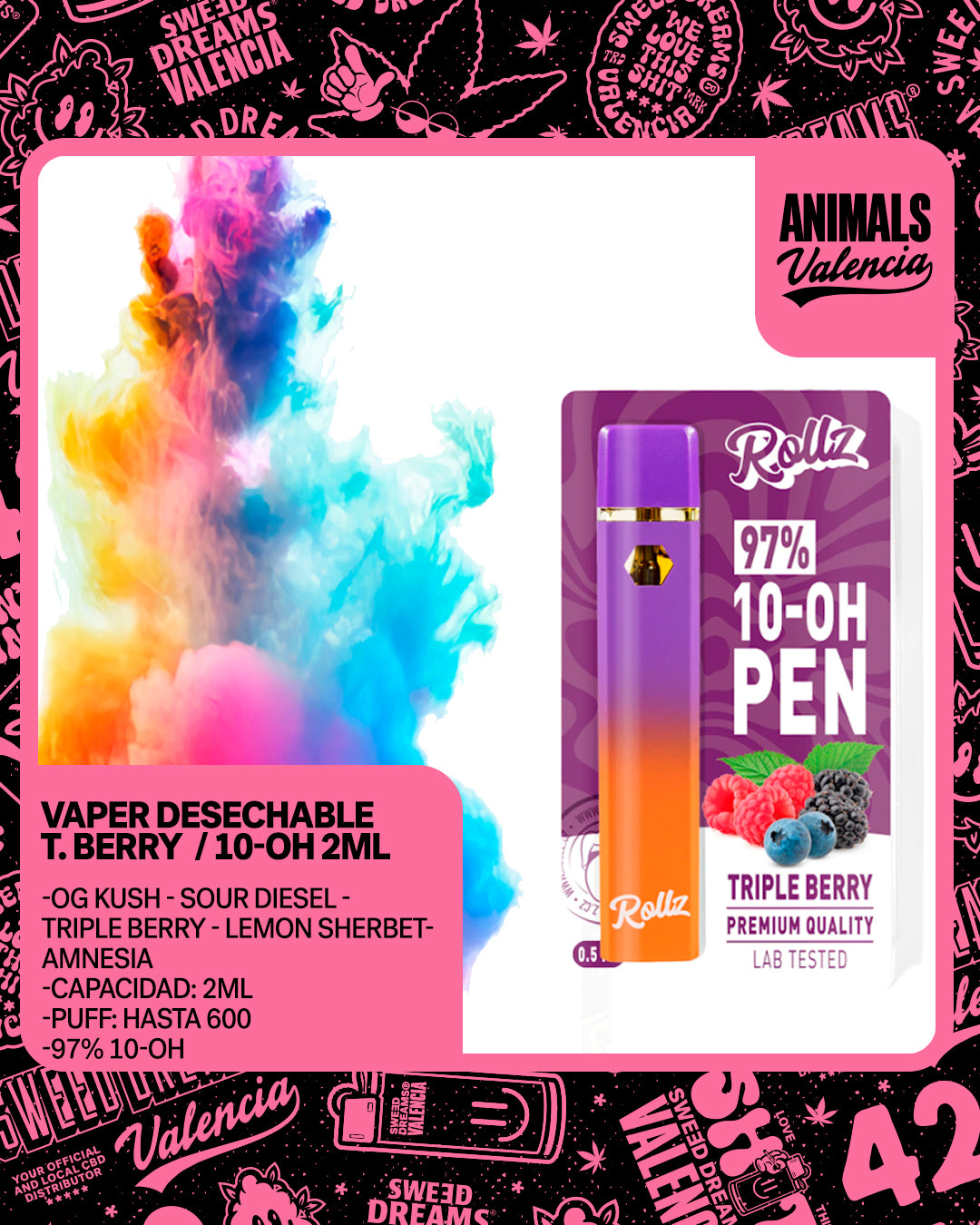 Vaper Desechable 10-OH 2Ml